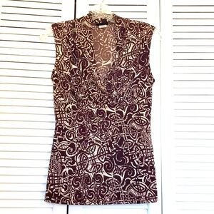 JKLA California Brown and Cream Top